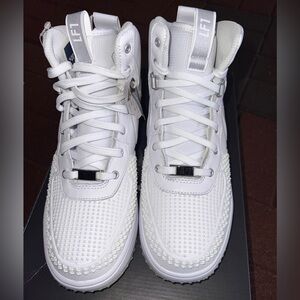 Big Kid's Nike Lunar Force 1 Duckboat white 882842-100 sz 7Y